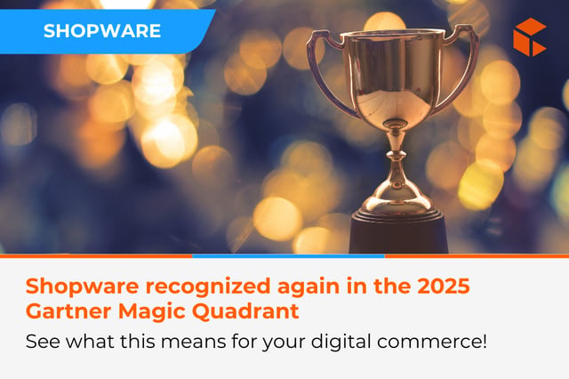 Shopware as a Visionary in the 2025 Gartner Magic Quadrant