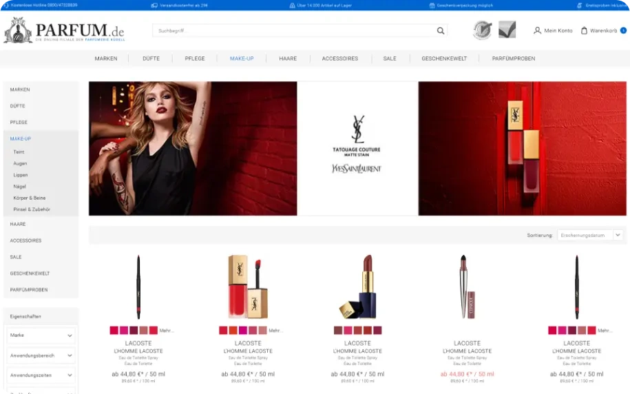 Parfum.de - Online-Shop